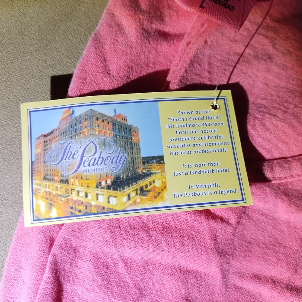 NWT The Famous Memphis Peabody Hotel Coral Tank Top with Pocket - Picture 11 of 11